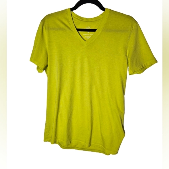 Armani Exchange Neon Green Unisex T-Shirt Size Medium - Picture 1 of 7